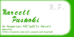 marcell puspoki business card